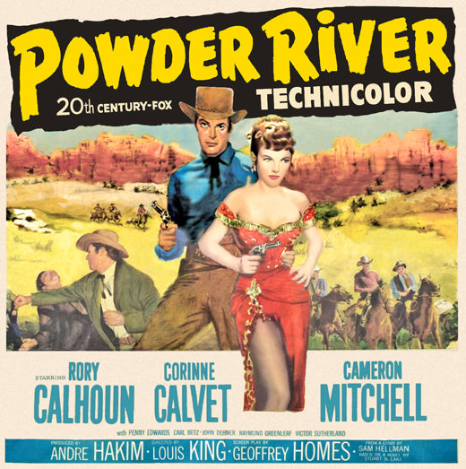 Powder River Movie Poster Print showcasing classic Western film