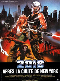2019: The Fall of New York Movie Poster Print showcasing a dystopian future.