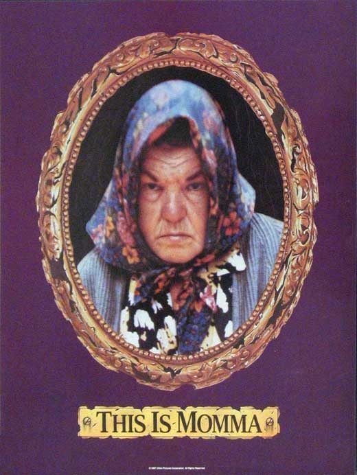 Throw Momma from the Train movie poster print featuring iconic imagery.