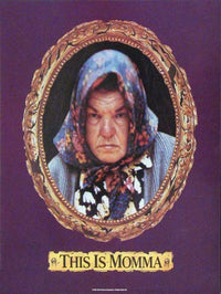 Throw Momma from the Train movie poster print featuring iconic imagery.