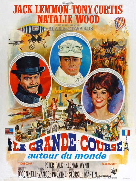 The Great Race Movie Poster Print showcasing classic cinema artwork.