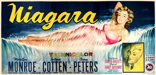 Niagara Movie Poster Print showcasing classic film artwork.