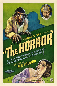 The Horror Movie Poster Print featuring iconic horror imagery.