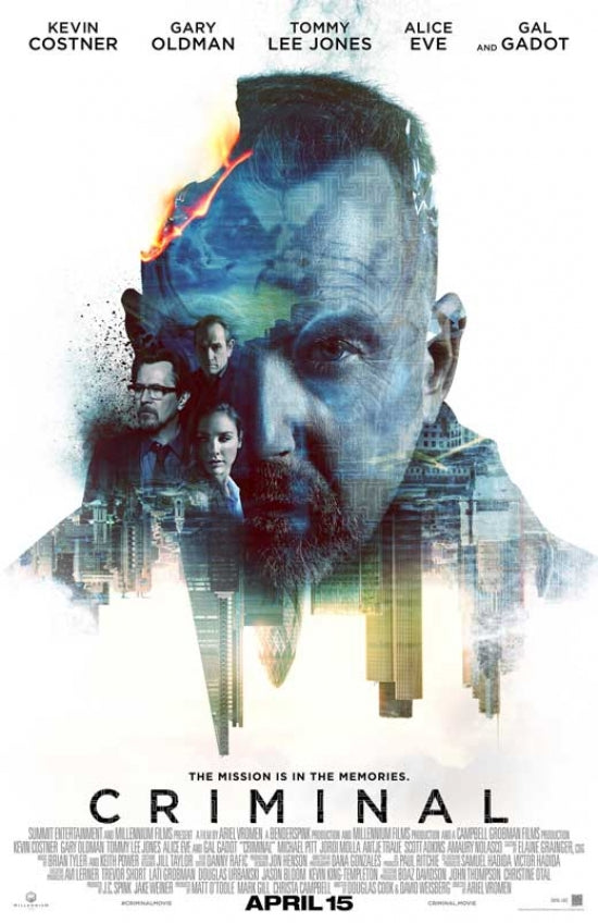 Criminal Movie Poster featuring suspenseful cinematic artwork.
