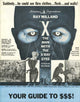 X Movie Poster Print showcasing vibrant movie artwork.