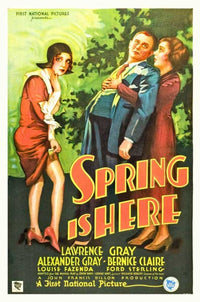 Spring Is Here Movie Poster Print featuring vibrant spring colors.