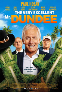 The Very Excellent Mr Dundee Movie Poster Print showcasing vibrant colors and iconic moments.