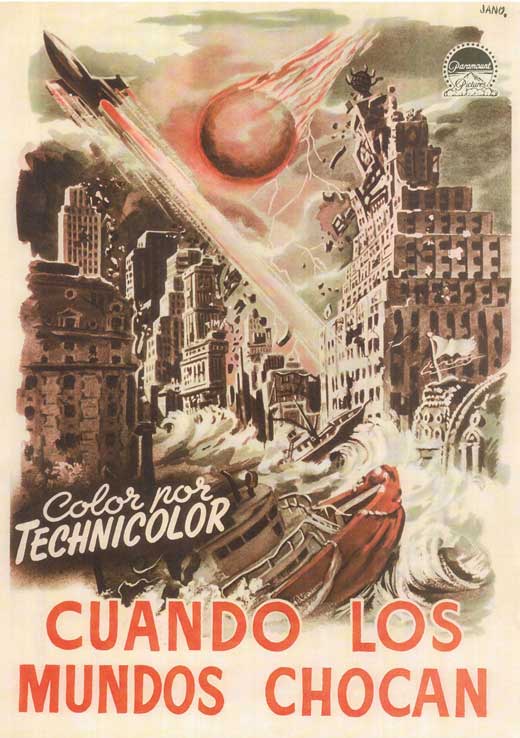 When Worlds Collide Movie Poster Print showcasing iconic sci-fi art.