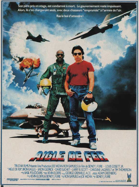 Iron Eagle Movie Poster Print showcasing iconic aviation action