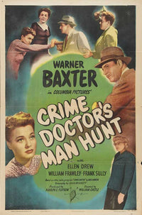 Crime Doctor's Gamble Movie Poster Print featuring dramatic visuals.