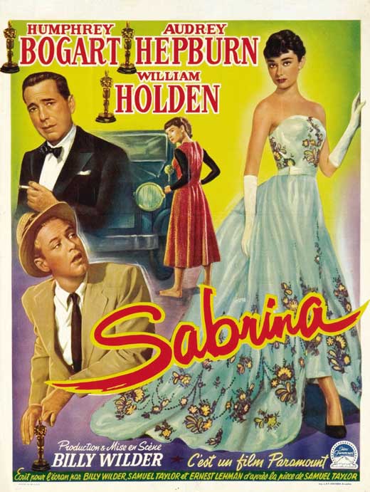 Sabrina Movie Poster Print showcasing classic film art.