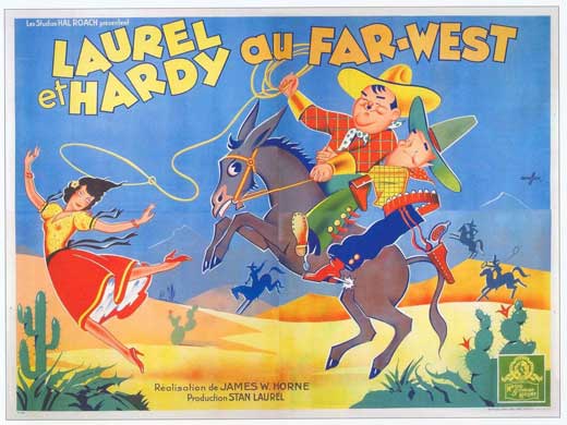 Way Out West Movie Poster Print featuring whimsical design.