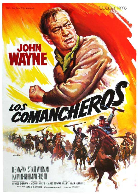 The Comancheros Movie Poster Print showcasing classic cinema artwork.