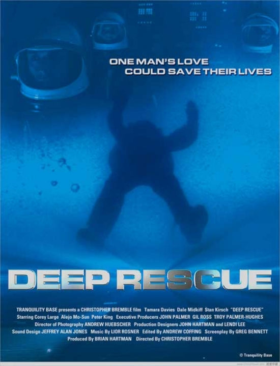 Deep Rescue Movie Poster featuring action-adventure theme.