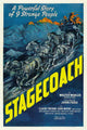 Stagecoach Movie Poster Print featuring classic Western imagery.