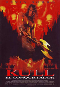 Kull the Conqueror Movie Poster Print featuring dynamic imagery.