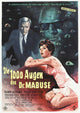 The 1,000 Eyes of Dr. Mabuse movie poster print showcasing dramatic visuals.