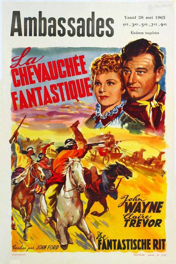 Stagecoach Movie Poster Print showcasing classic Wild West cinema.