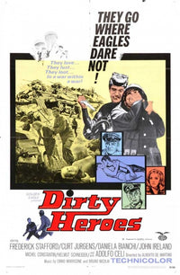 Dirty Heroes Movie Poster Print featuring bold cinematic imagery.