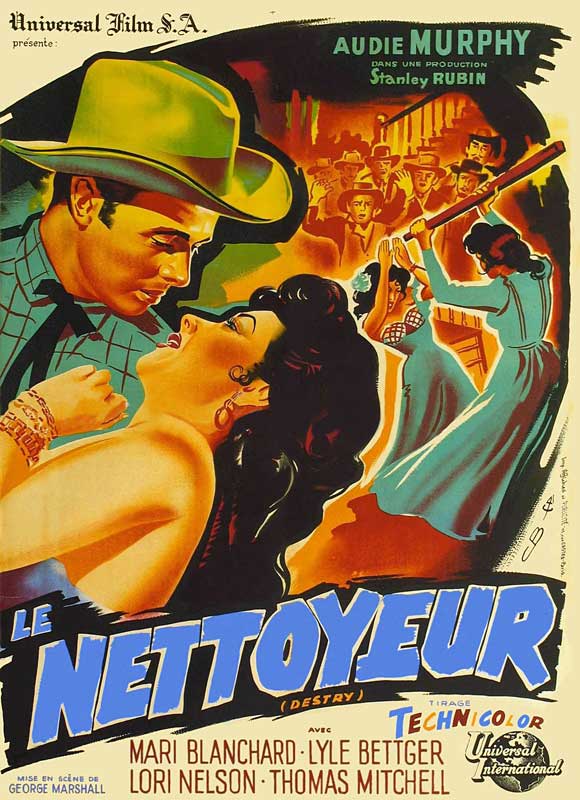 Destry Movie Poster Print showcasing classic cinematic art.