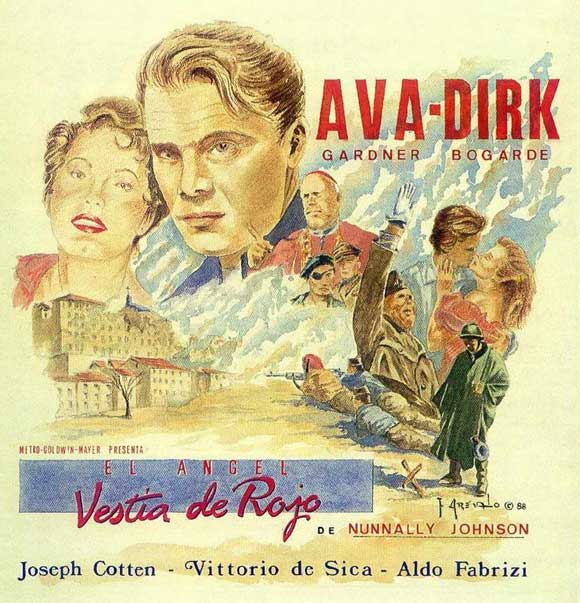 The Angel Wore Red Movie Poster Print showcasing classic film art.
