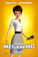 Megamind Movie Poster Print showcasing vibrant colors and dynamic design.