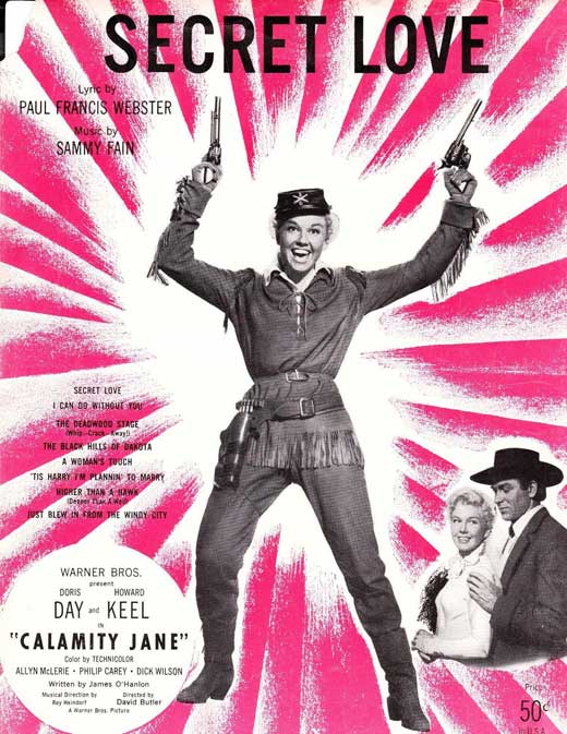 Calamity Jane Movie Poster Print showcasing classic Western cinema.