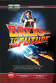 Back to the Future Movie Poster Print featuring the DeLorean time machine.