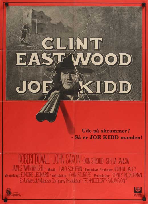 Joe Kidd Movie Poster Print featuring classic Western film imagery.
