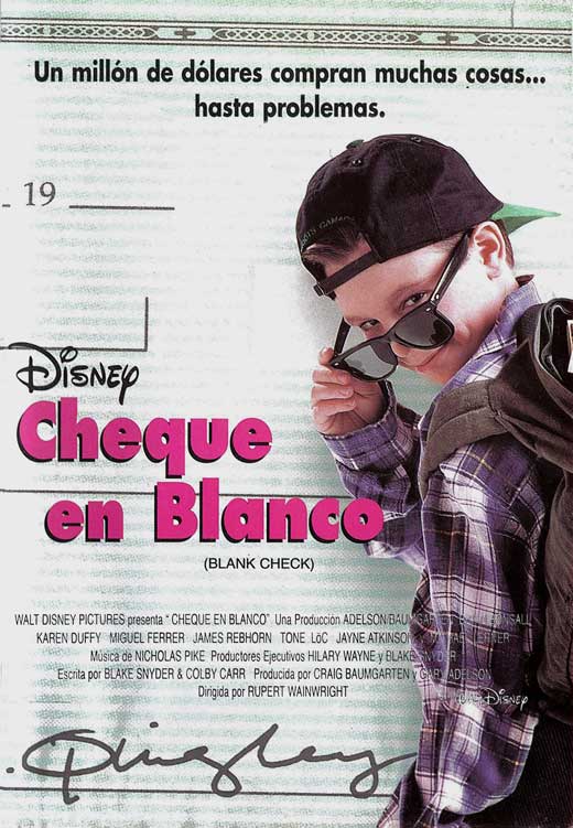 Blank Check Movie Poster Print featuring classic film art.