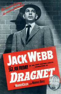 Dragnet Movie Poster featuring iconic detective comedy design.