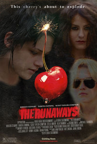 The Runaways Movie Poster Print featuring the iconic all-girl rock band.