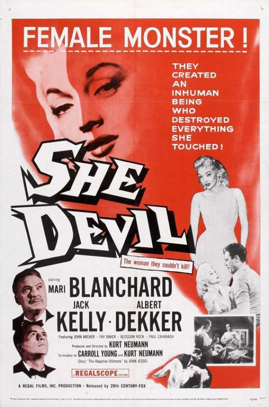 She Devil Movie Poster Print showcasing vibrant design and humor.