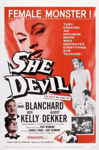 She Devil Movie Poster Print showcasing vibrant design and humor.