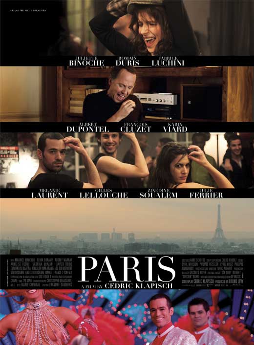 Paris Movie Poster Print showcasing the enchanting cityscape of Paris.