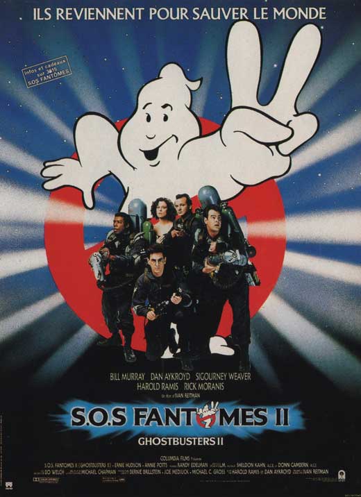 Ghostbusters 2 Movie Poster Print showcasing iconic characters and scenes.