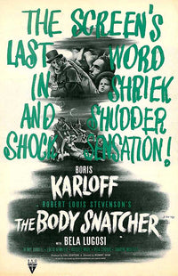 The Body Snatcher Movie Poster Print showcasing classic horror film art.