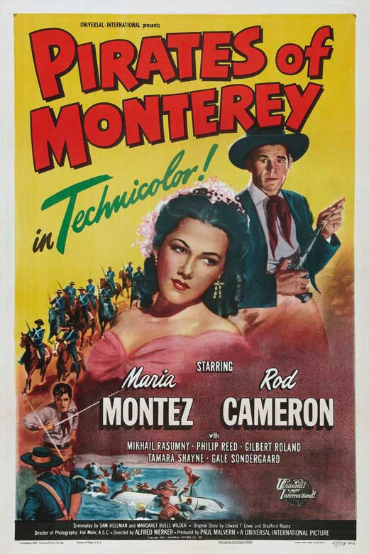 Pirates of Monterey Movie Poster Print showcasing swashbuckling adventure.