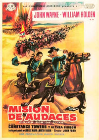 The Horse Soldiers Movie Poster Print showcasing cinematic art