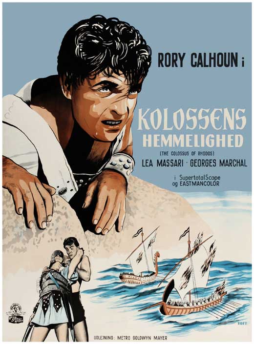 The Colossus of Rhodes Movie Poster Print showcasing the iconic statue.