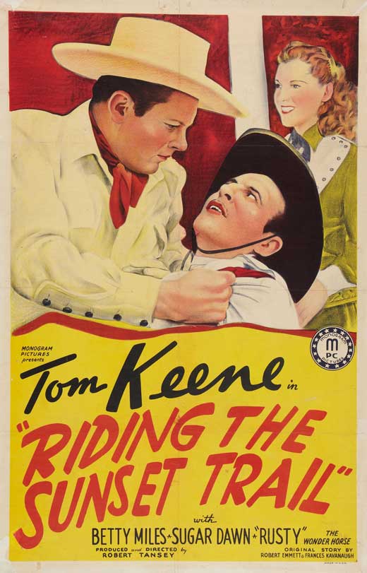 Sunset Trail Movie Poster Print featuring vibrant colors and cinematic artwork.
