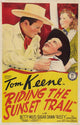 Sunset Trail Movie Poster Print featuring vibrant colors and cinematic artwork.