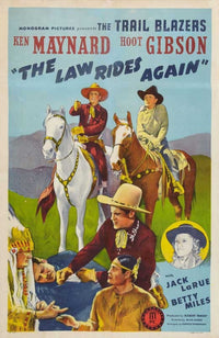 The Law Rides Again Movie Poster Print on premium heavy stock paper.