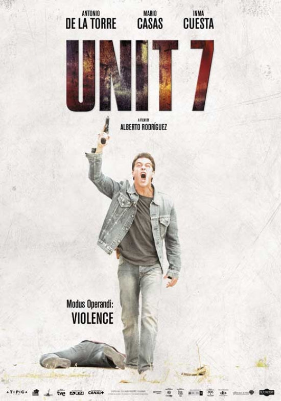 Unit 7 Movie Poster Print showcasing cinematic art.
