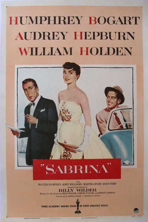 Sabrina Movie Poster Print showcasing classic cinematic art.