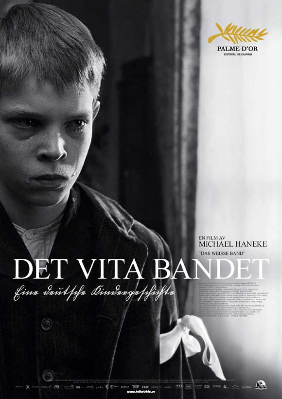 The White Ribbon Movie Poster Print showcasing stark imagery and emotional depth.