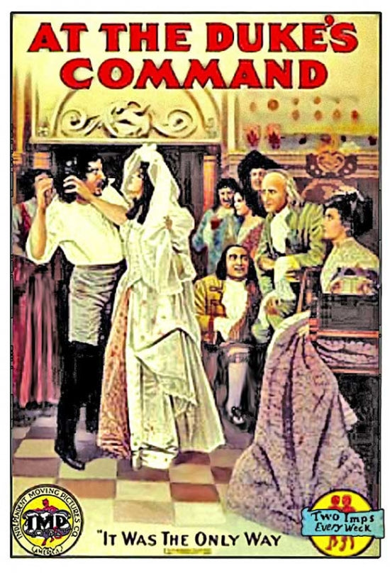 'At the Duke's Command' movie poster print showcasing adventure and intrigue.