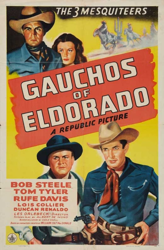 Gauchos of El Dorado Movie Poster Print showcasing classic cinematic art.