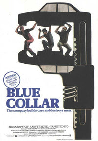 Blue Collar Movie Poster Print showcasing themes of labor and camaraderie.