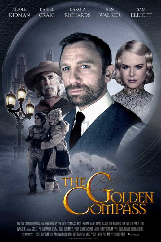 His Dark Materials: The Golden Compass Movie Poster Print showcasing adventure and fantasy.